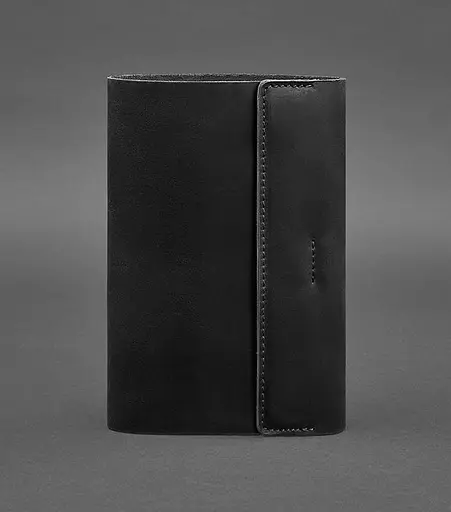 Шкіряний блокнот софт-бук 7.0 чорний Crazy Horse - фото 1