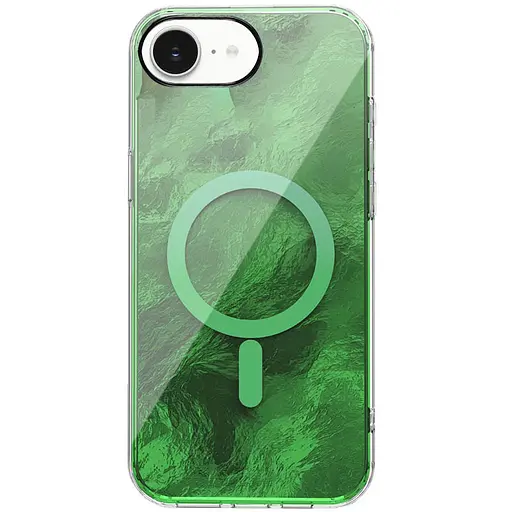 Чехол Epik TPU Shiny Mountain MagFit для Apple iPhone 16e 6.1 Green