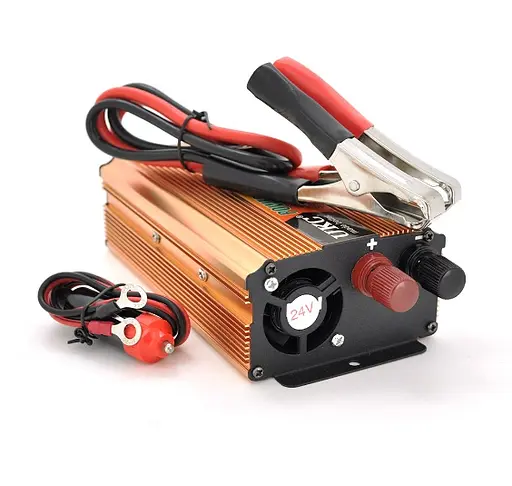 Инвертор напряжения UKC 2000ВА(1200Вт) 24/220V approximated 1 универсальная розетка клемм + USB - фото 1