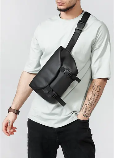 Чоловіча сумка бананка через плече Tirso Zard Sambag 33х22х7 см sum0020733 - фото 9