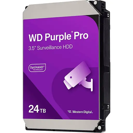 Жорсткий диск Western Digital 3.5 Purple 24Tb (WD240PURP) - фото 1