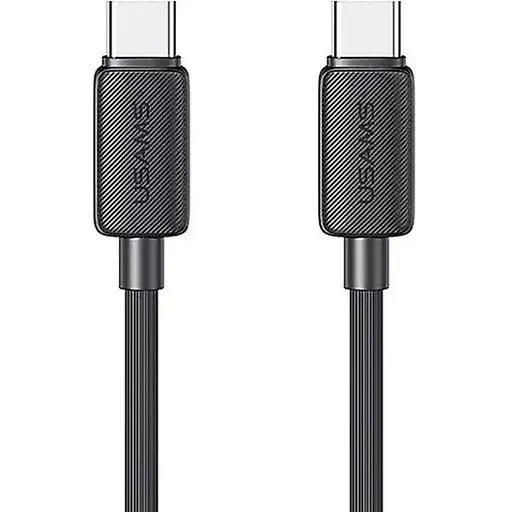 Кабель Usams US-SJ696 60W Striped Data Cable Type-C To Type-C-KY Series 2 м черный
