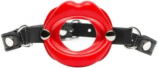 Кляп I’MCUM HotMouth для рольових ігор Чорно-червоний (IM-SM209)