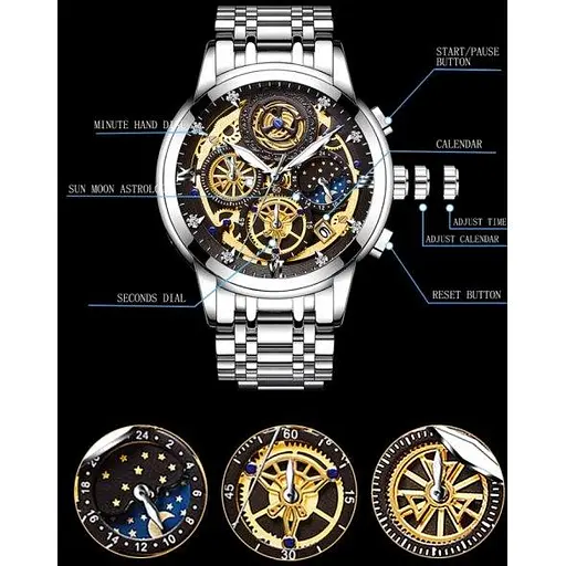 Чоловічий класичний годинник WishDoIt Baks - фото 9