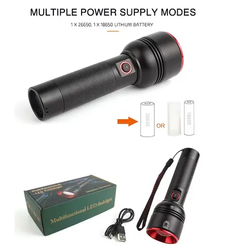 Многофункциональный светодиодный фонарь PLD WS-5572-TG с плавной регулировкой яркости - фото 5