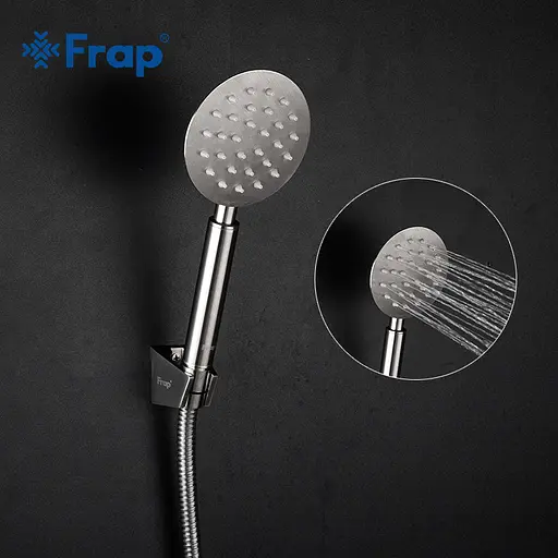 Душовий гарнітур Frap F8016, нержавіюча сталь, 66 см, Нержавіюча сталь - фото 3