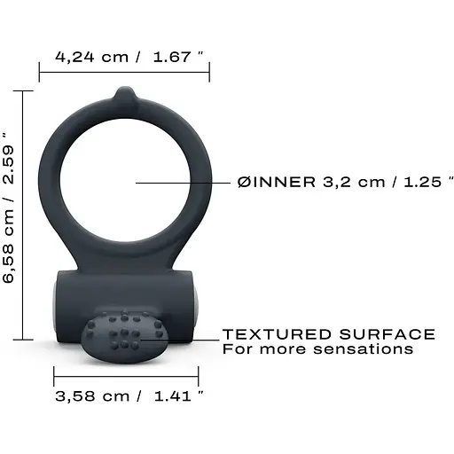 Эрекционное кольцо Dorcel Power Clit Black V2 - фото 3