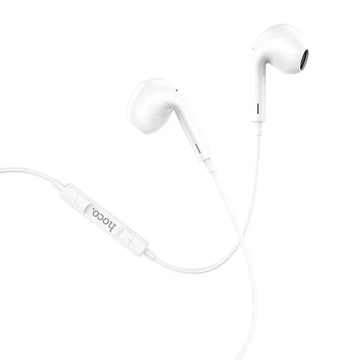 Навушники HOCO M1 Max crystal earphones for iP with mic White - фото 3