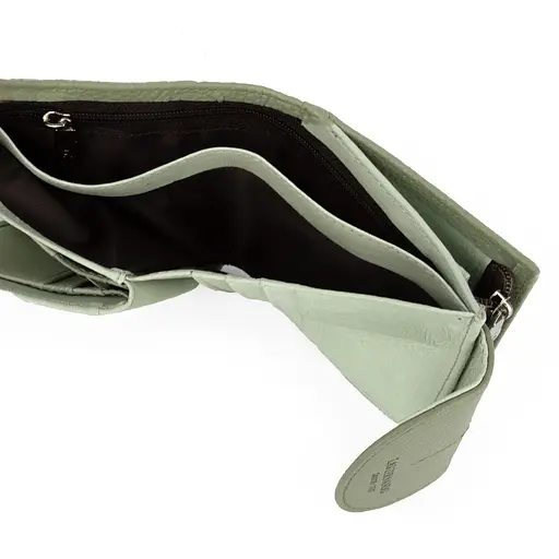 Гаманець жіночий шкіряний маленький Las Fernando 110-103 G3 м'ятний - фото 3