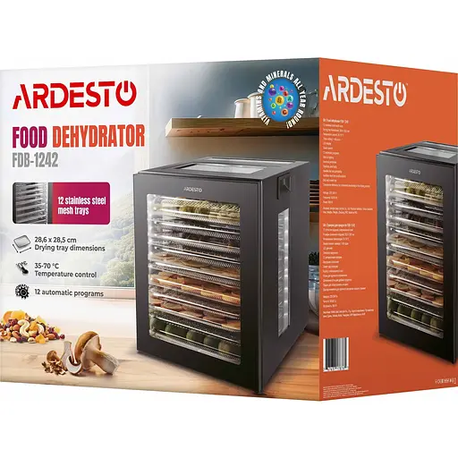 Сушилка для овощей и фруктов Ardesto FDB-1242 [138169] - фото 10
