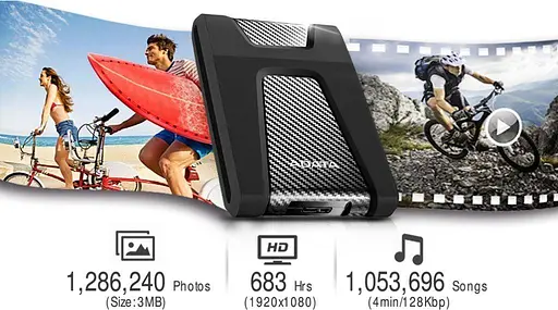 Внешний жесткий диск Adata портативный DashDrive Durable HD650 2 ТБ AHD650-2TU31-CBK черный - фото 7