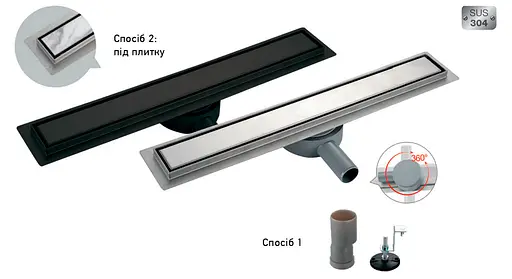 Душовий канал Koer FD29-70x600 нержавіюча сталь KR3273 - фото 3