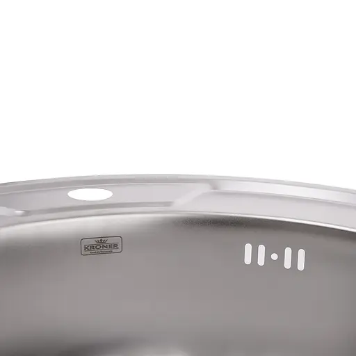 Кухонная мойка Kroner KRP Satin - 490 (0,6 мм) (CV022764) - фото 4