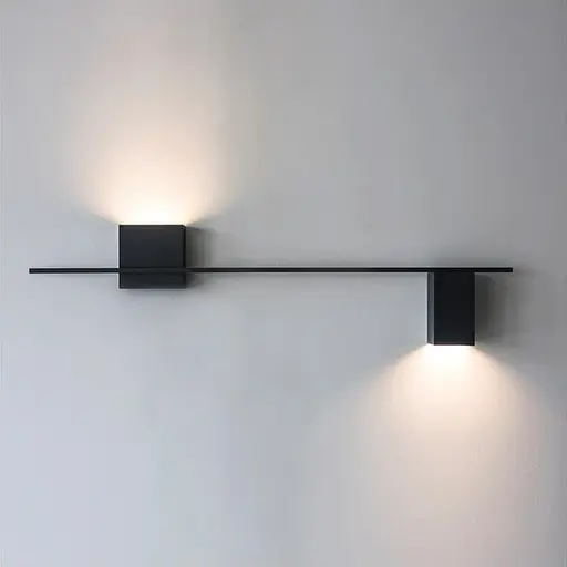 Чорне видовжене бра 120 см Арт. WJ 022/2 BK Line F - фото 3