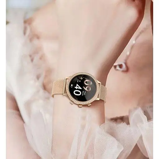 Розумний жіночий наручний смарт годинник Smart IQ Girl (Gold) - фото 6