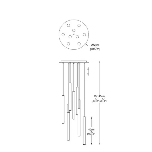 Подвесной светильник Zuma Line P0461-09C-B5SC LOYA - фото 3