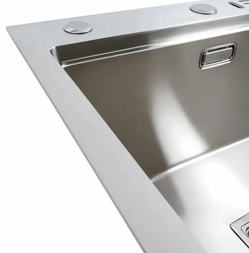 Кухонна мийка Platinum HANDMADE з підставкою для ножів (SP000040745) - фото 4