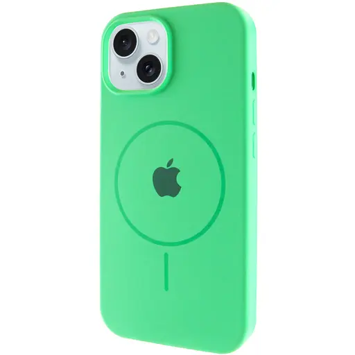 Чехол Silicone Case Full Protective AA with MagSafe для Apple iPhone 14 Plus 6.7 Зеленый/Spearmint
