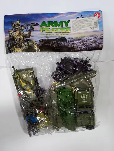 Комбат 20 B, 36 элементов, солдаты, танк, машинка, пистолет, карта, в пакете (6965802420026) Вид 4 - фото 1