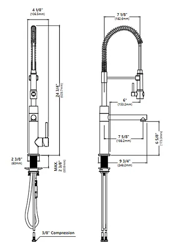 Змішувач для кухні Kraus Artec Pro бронза/шампань KPF-1603SFACB Бронза - фото 4