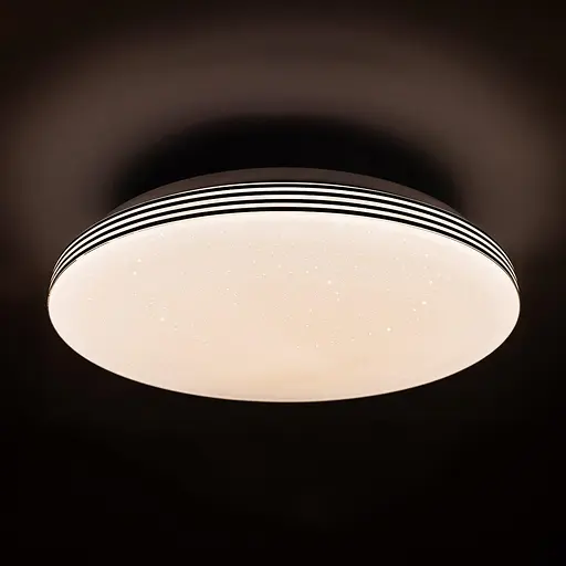 Cвітильник SIMPLE зоряне небо 72W 375*60мм 3000К- 6500К 5600Lm з пультом срібло - фото 4