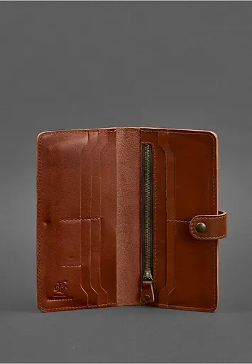Шкіряне портмоне 7.0 світло-коричневе - фото 4