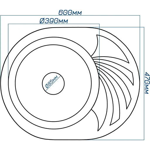 Кухонная мойка Romzha Rasa 60 Gri ​​(802) - фото 2