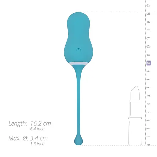 Віброяйце Cala Azul Elena Vibrating Egg 16.2 см блакитний - фото 13