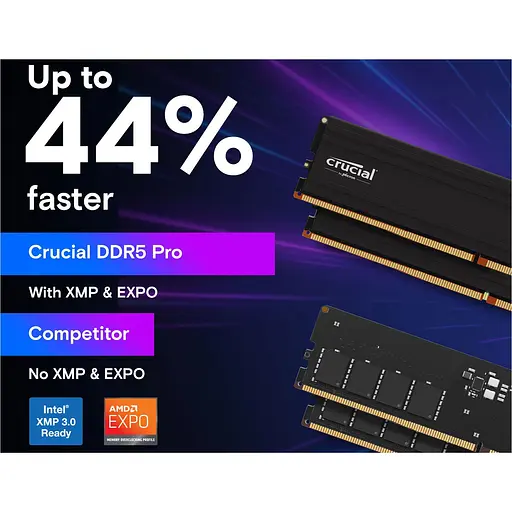 Модуль памяти DDR5 Crucial Pro 32GB 5600MHz (CP32G56C46U5) [147405] - фото 2