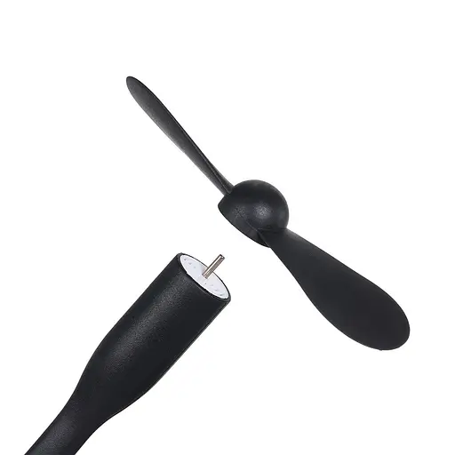 Вентилятор мобильный USB черный - фото 5