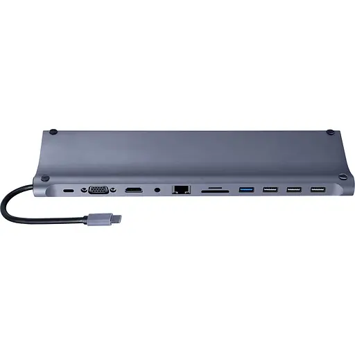 USB-Хаб Cablexpert A-CM-COMBO11-01, USB Type-C 11-в-1 (A-CM-COMBO11-01) - фото 1