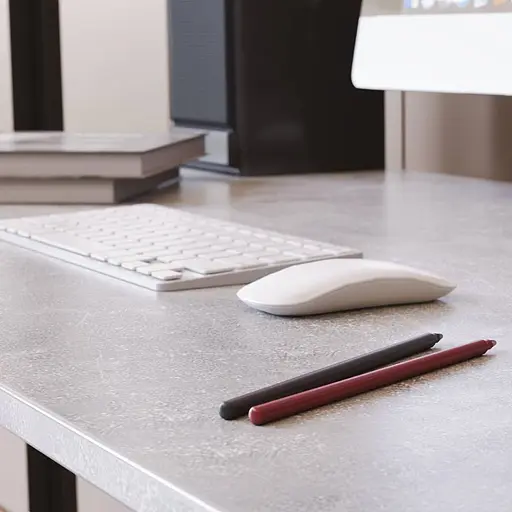 Стіл письмовий Дейв Ferrum-decor 750x1000x600 Білий метал ДСП Бетон 16 мм (FRD-106435) - фото 2