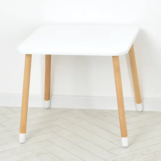 Столик зі стільцем "Корона" 06-025W-SQUARE білий - фото 3