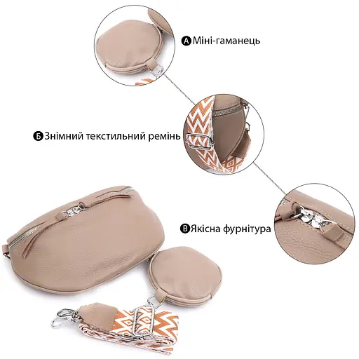 Кожаная женская сумка Vintage 25.5х15х4 см sum0026611 - фото 4