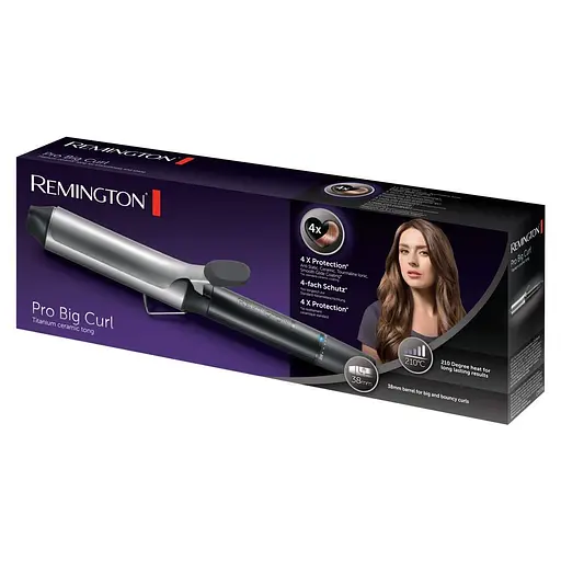 Плойка Remington Pro Big Curl, 56 Вт, температурних режимів 8, D-38 мм, 140-210 С, кераміка, чорний - фото 5