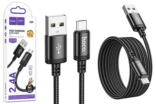 USB-кабель Hoco X89 Micro 2 м для зарядки та передачі даних - фото 4