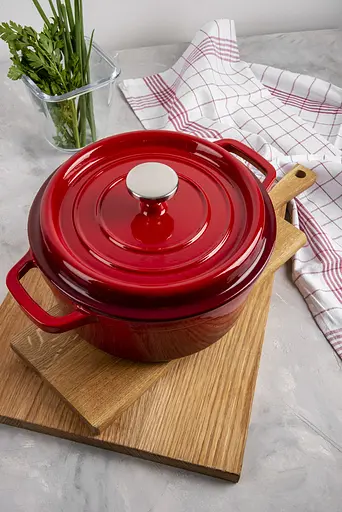 Кастрюля чугунная Ringel Essen с крышкой 22 см (2.9 л) (RG-2300-22) - фото 6