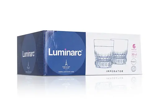 Набор стаканов Luminarc Imperator стеклянные для напитков низкие 300 мл 6 шт (N1287) - фото 2