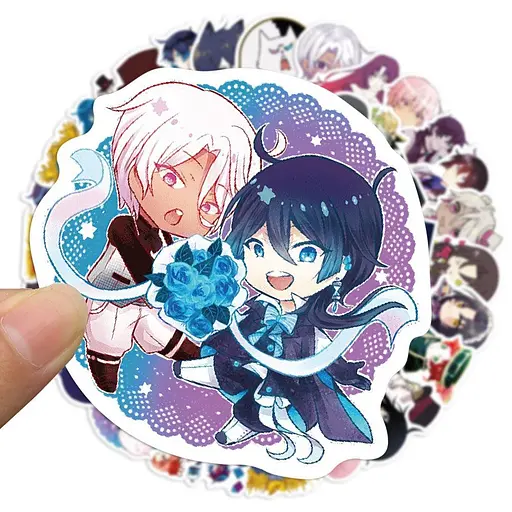 Стікерпак Мемуари Ванітаса Набір наклейок GeekLand Vanitas no Carte 50 штук - фото 5