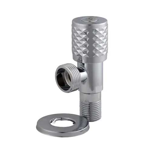 Кран кутовий Q Professional Exlusive кераміка 1/2″X3/4″ 898 chrome (1шт.) - фото 1