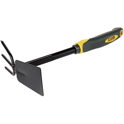 Мотыга комбинированная плоская Сила 3-х зуба с обрезиненной рукояткой