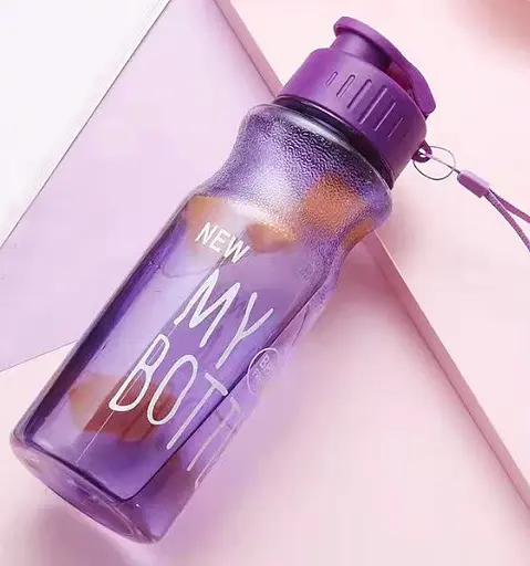 Бутылка для воды и напитков My Bottle 600 мл дорожная пластиковая Фиолетовая - фото 2
