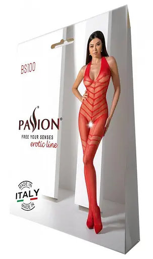 Бодистокинг Passion BS100 red - фото 6