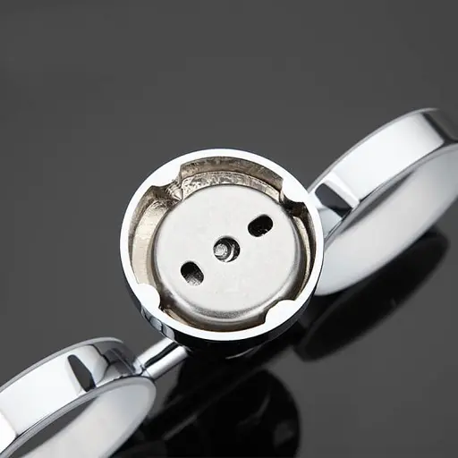 Склянка для зубних щіток подвійна Gappo G1808 латунь хром - фото 6