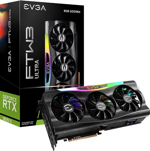 Видеокарта EVGA RTX 3070Ti FTW3 ULTRA GAMING (08G-P5-3797-KL) (GDDR6X, 256 bit, PCI-E 4.0 x16) Б/у - фото 5