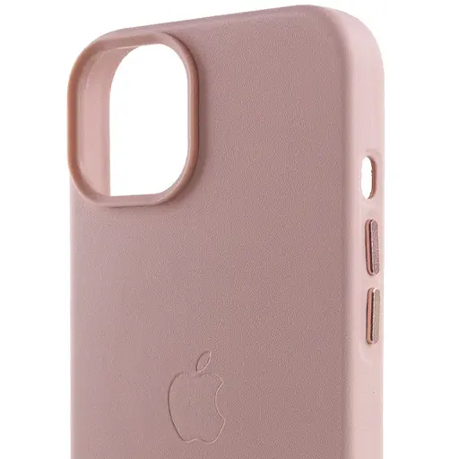 Шкіряний чохол Epik Leather Case AA Plus with MagSafe для Apple iPhone 14, 6.1 Sand Pink - фото 5
