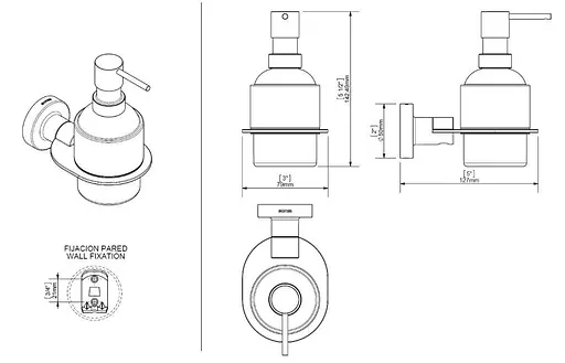 Дозатор для рідкого мила Sonia TP Black 166244, Чорний - фото 3