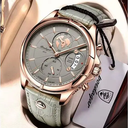 Чоловічий наручний годинник Poedagar Earth (Сірий) - фото 3