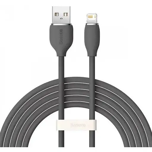 Кабель Baseus Jelly Liquid Silica Gel Fast Charging Data Cable USB to Lightning 2.4A 2 м Чорний