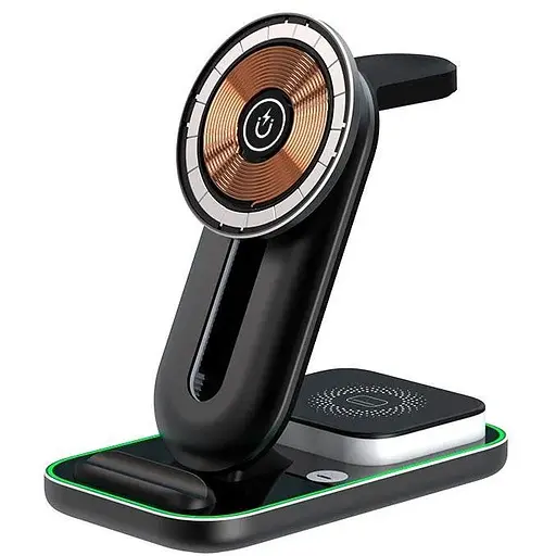 Зарядка Qi 4in1 Magnetic Wireless Charger XYJ A8 |Phone, Apple Watch, AirPods| - фото 1